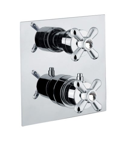 Смеситель для ванны и душа Fiore 01CR0936 встраиваемый в стену хром с термостатом