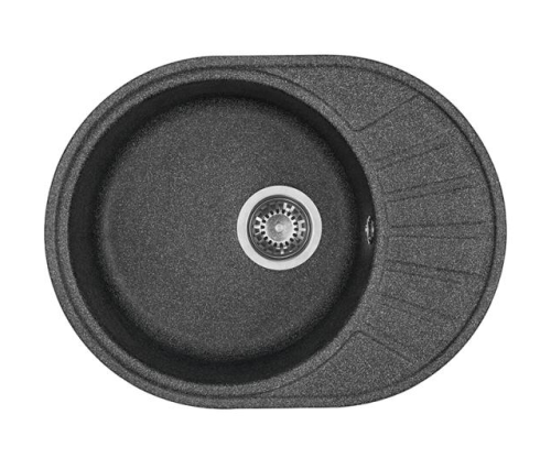 Мойка кухонная Aquaton Чезана 1A711232CS210 56,8х43,7 цвет графит