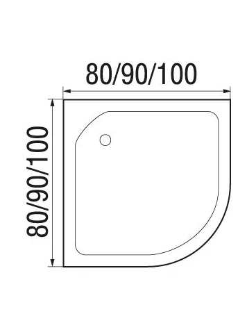 Душевая кабина River NARA LIGHT 90/15 MT (10000002912) 90х90 четверть круга - фото 3
