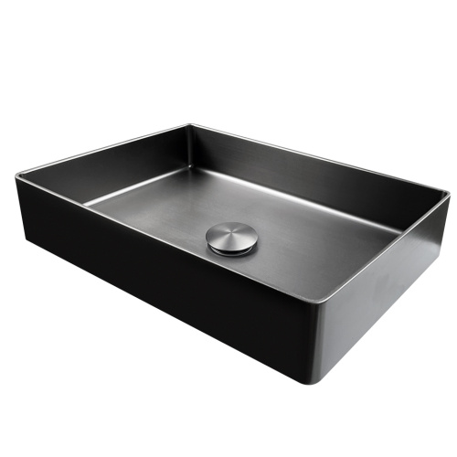 Раковина из нержавеющей стали AltroBagno Astro AltroBagnoAstro001018MtGr 51х37 накладная цвет оружейная сталь