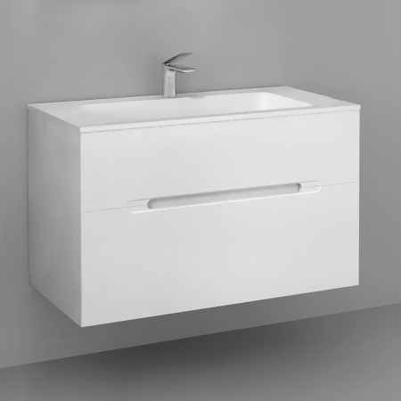 Тумба под раковину Jorno MODUL Mоl.01.97/P/W 97х45х58 - фото 3