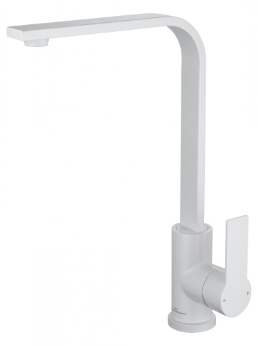 Смеситель для кухни Wonzon & Woghand WW-AE4550-MW на мойку/столешницу белый
