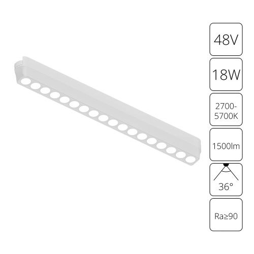 Трековый магнитный светильник Arte Lamp Rapid (Рапид) A2969PL-1WH