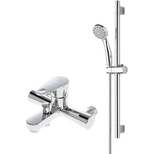 Душевой гарнитур со смесителем OneLife  P05-611cr настенный  хром