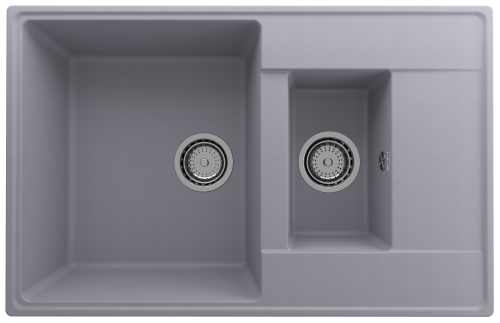 Кухонная мойка Ulgran Quartz Prima 780 1,5 K-05 78х50 цвет серый поверхность матовая