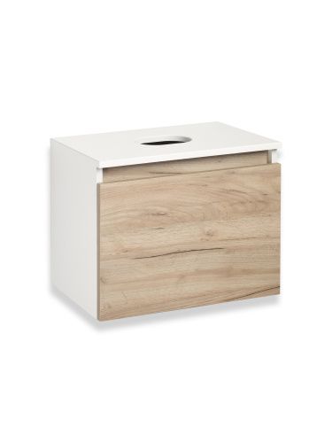 Тумба под раковину Runo БАРИ 00-00001373 50х30 подвесная цвет коричневый