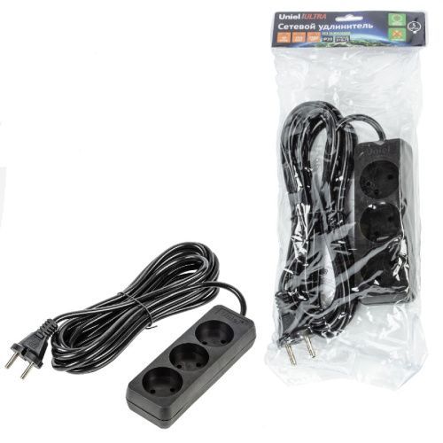 Удлинитель бытовой Uniel ULTRA (УЛТРА) S-CU3-5 BLACK