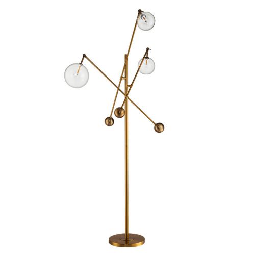 Торшер Delight Collection Globe Mobile (Глобе Мобиле) KG0965F-3 brass