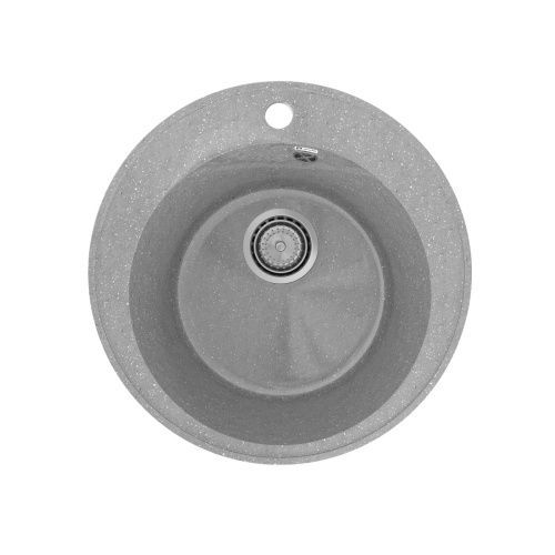 Кухонная мойка Practik PR-475 PR-M-475-003 48х48 цвет серый поверхность глянцевая