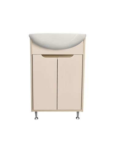 Тумба под раковину Runo Эконова 00-00004654 50х30 напольная цвет бежевый