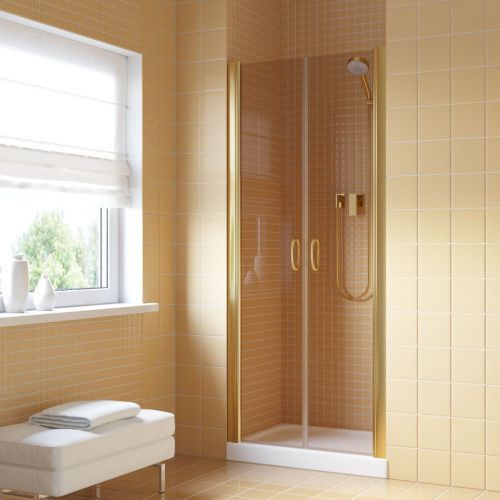 Душевая дверь Vegas-Glass E2P LUX E2P LUX 85 9 5 85х200 стекло тонированное профиль золото глянцевое