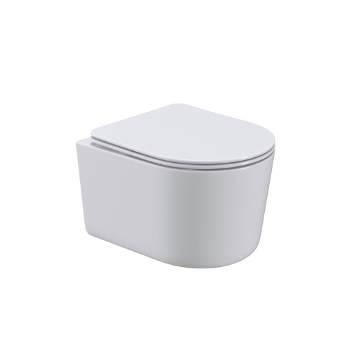 Унитаз подвесной Art&Max Bolzano AM001CHR/SC белый с сиденьем микролифт каскадный смыв