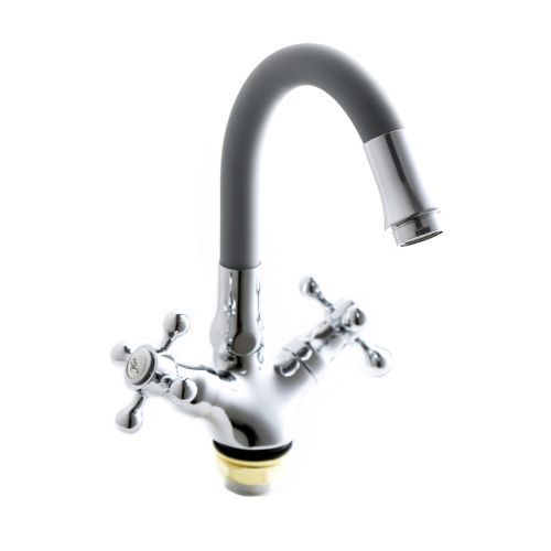 Смеситель для кухни Fashun A4419-B7267 на мойку хром/серый