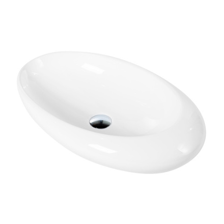 Раковина BelBagno 38 см BB1396 накладная цвет белый глянцевый