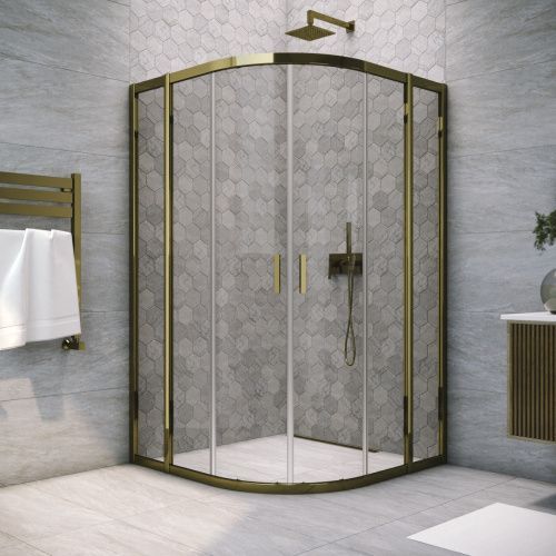 Душевой уголок Vegas-Glass ZS TUR+NOVO ZS TUR NOVO 120 05 07 120х120 стекло тонированное профиль бронза без поддона