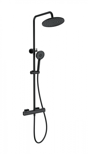 Душевая стойка Wonzon & Woghand Stay WW-B3051-A1-MB настенная цвет черный