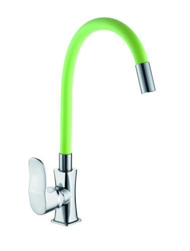 Смеситель для кухни D-Lin D155318-5 на мойку зеленый