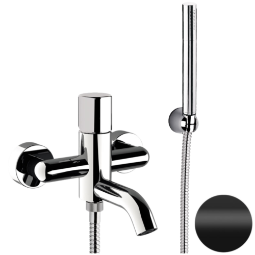 Смеситель для ванны Daniel Trilogy TG61015 настенный черный