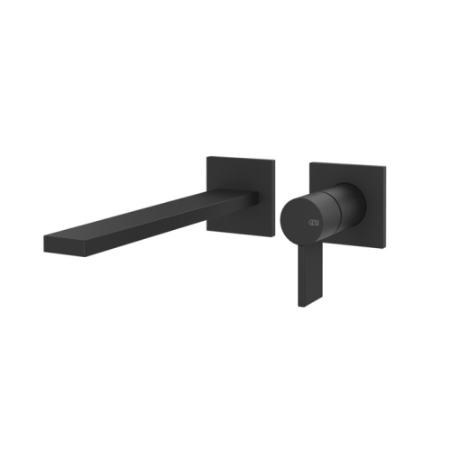 Смеситель для раковины Gessi Inverso Diamantato 73688#299 встраиваемый в стену черный (внешняя часть)