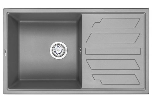 Кухонная мойка Granula 8002 АЛЮМИНИУМ 79х50 цвет серый