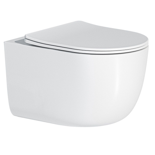 Унитаз подвесной Art&Max Napoli AM100CHRV/SC белый с сиденьем микролифт смыв торнадо