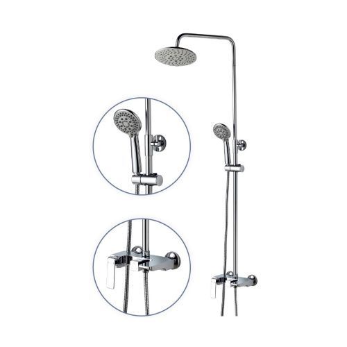 Душевая стойка Fashun A2451 настенная цвет хром