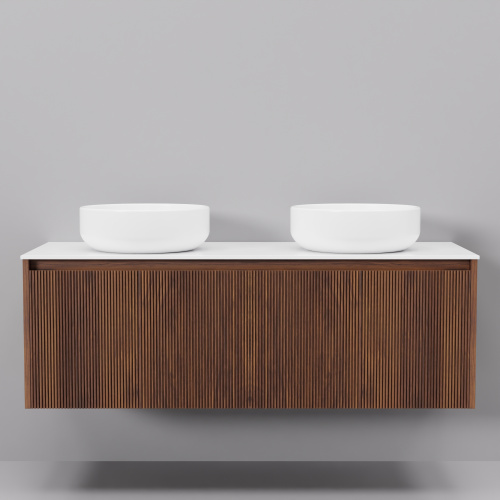 Тумба с раковиной ArtDecco Camilla (Камилла) ACM12W22D300 120x45x40 подвесная цвет черный орех