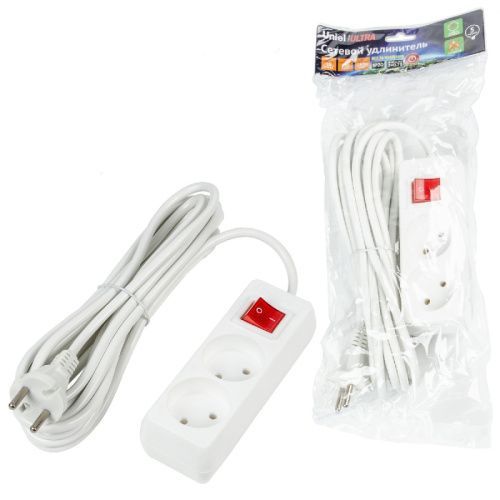 Удлинитель бытовой Uniel ULTRA (УЛТРА) S-CU2-5B WHITE
