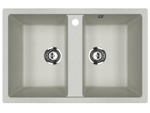 Кухонная мойка Ulgran Classic U-608-310 77х50 цвет серый