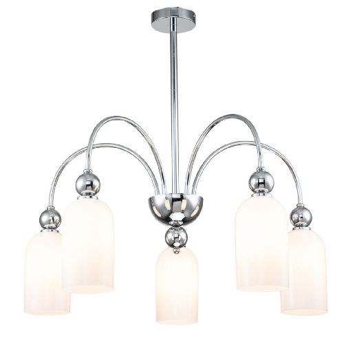 Люстра на штанге Escada Ode (Оде) 686/5PL Chrome