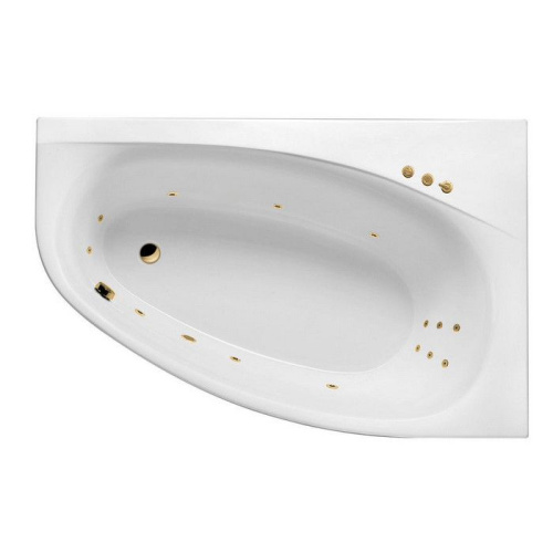 Ванна акриловая гидромассажная Excellent KAMELEON WAEX.KMP17.SMART.GL 170х110 пристенная асимметричная с каркасом