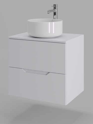 Тумба с раковиной Orange Line Li-60TuwMDF+B07-345W 60,5х46х71,5