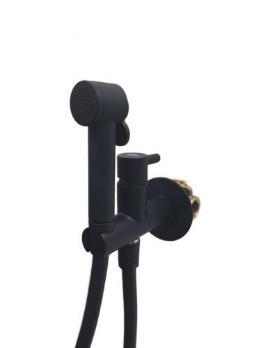 Гигиенический душ со смесителем Webert Elio EL870303560PVC черный