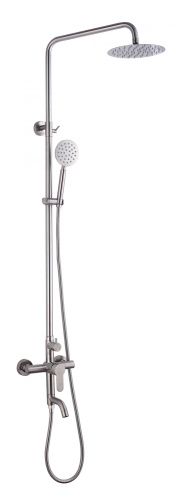 Душевая стойка Fmark FS8245 настенная цвет сатин