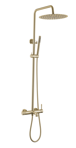 Душевая стойка Boheme Uno 468-MG настенная цвет золото матовое