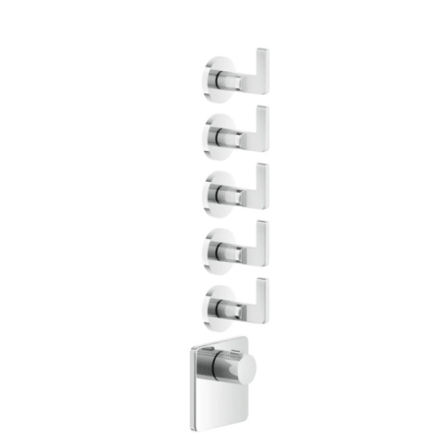 Смеситель для душа Gessi Inciso 58220#031 встраиваемый в стену хром с термостатом (внешняя часть)