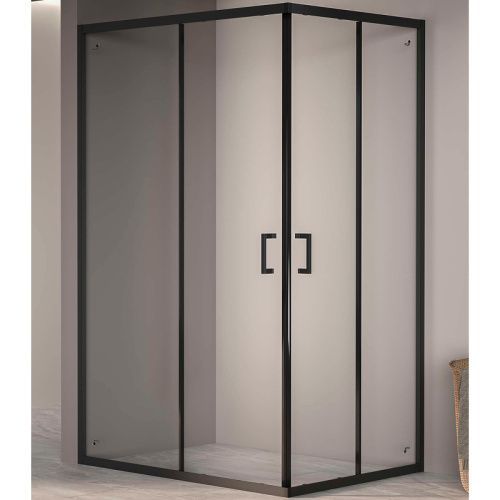 Душевой уголок RGW Passage 3508104082-14 120х80 стекло прозрачное профиль черный без поддона