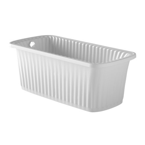 Ванна из искусственного мрамора Migliore OLIVIA PANELLO 24253 174х80 отдельностоящая прямоугольная с ножками