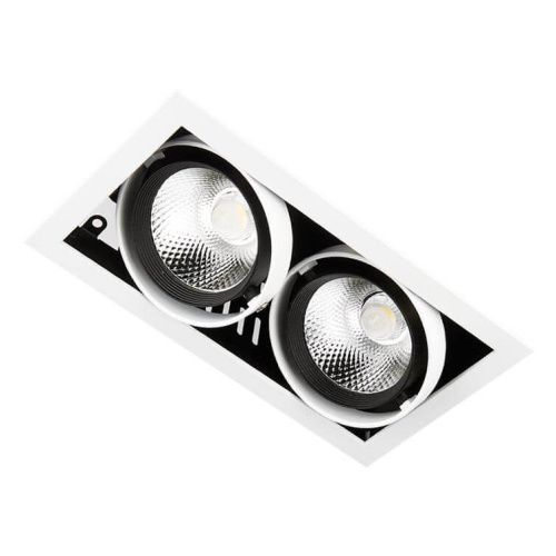 Светильник встраиваемый Ambrella Light Cardano (Цардано) T812 BK/CH 2*12W 4200K