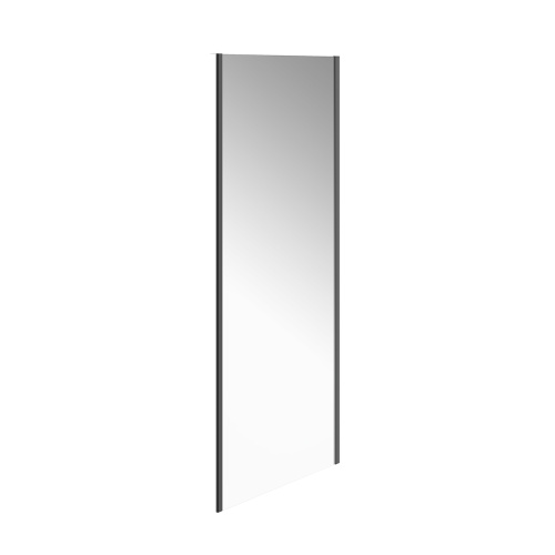 Душевая боковая панель Kerama Marazzi VETRO VE.90.FP.BLK.M 90x195 стекло прозрачное профиль черный матовый