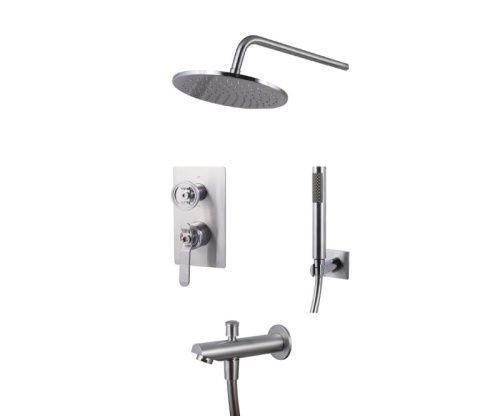 Душевая система Bronze de Luxe 6630CC встраиваемая в стену цвет матовый хром