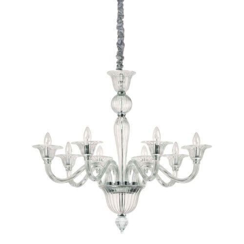 Люстра подвесная Ideal lux Brigitta (Бригитта) Brigitta SP8 Trasparente