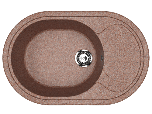 Кухонная мойка Ulgran Classic U-610-308 78х50 цвет черный