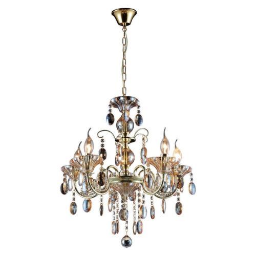 Люстра подвесная Toplight Yolanda Gold (Ыоланда Голд) TL7210D-05GD