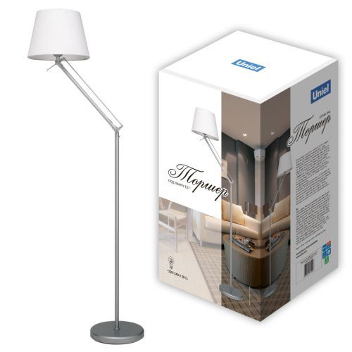Торшер Uniel UML-T500 UML-T500 E27 SILVER/WHITE