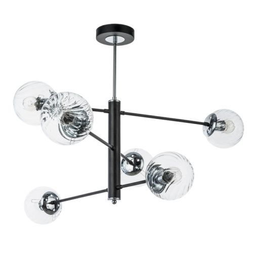 Люстра на штанге Arte Lamp Segin (Сегин) A3566PL-6BK
