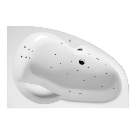 Ванна акриловая гидромассажная Excellent NEWA WAEX.NEP16.ULTRA.CR 160х95 пристенная асимметричная с каркасом