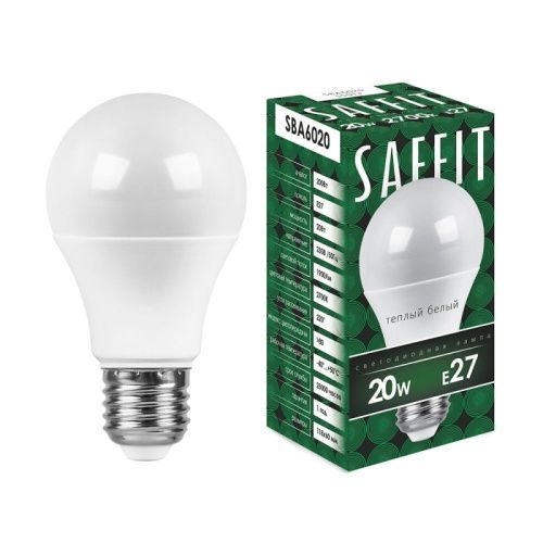 Лампа светодиодная Saffit SBA6020 55013