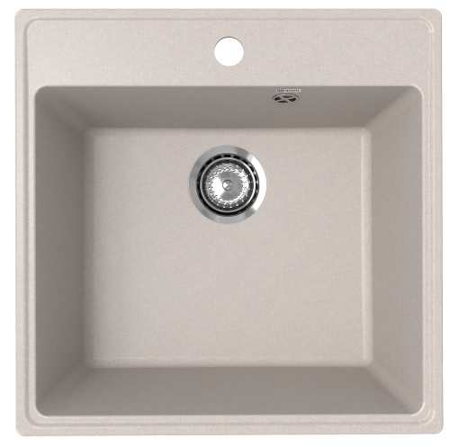 Кухонная мойка Ulgran Quartz Forte 505-10 50,5х50,5 цвет песок