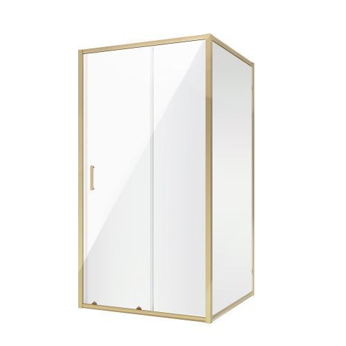 Душевой уголок Niagara Nova NG-42-9AG-A80G 90х80 стекло прозрачное профиль золото без поддона
